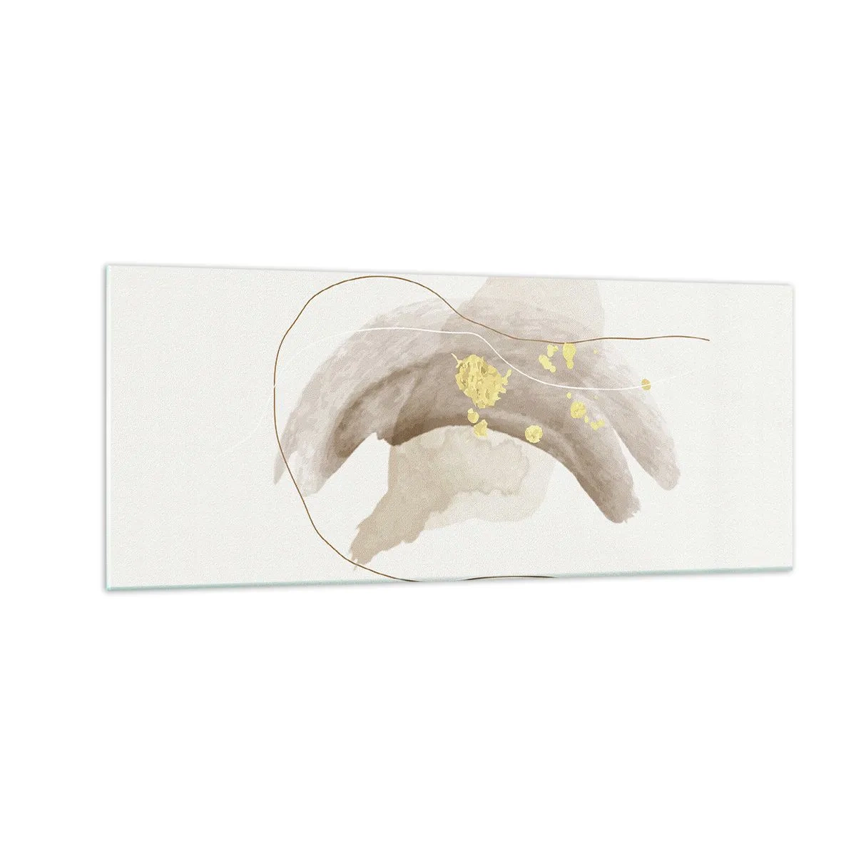 Glastavla - Bild på glas - Träffat i rummet - 100x40 cm