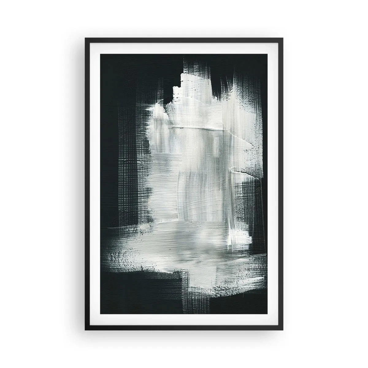 Affisch i svart ram - Vävd av det vertikala och horisontella - 61x91 cm