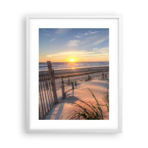 Affisch i vit ram - Vindens sken och skugga - 40x50 cm