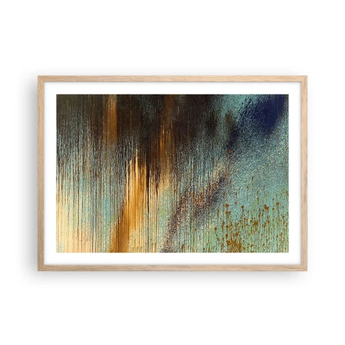 Affisch i ram av ljusek - En oavsiktlig färgglad komposition - 70x50 cm