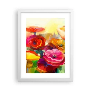 Affisch i vit ram - Inte bara rött - 30x40 cm