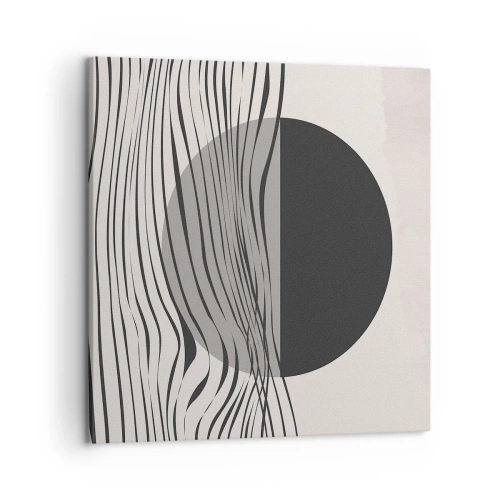 Canvastavla - Bild på duk - Halvdan komposition - 50x50 cm