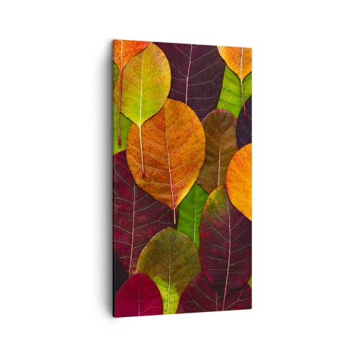 Canvastavla - Bild på duk - Höstmosaik - 45x80 cm