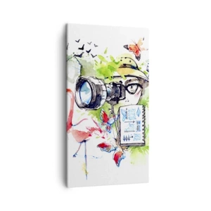 Canvastavla - Bild på duk - I resenärens objektiv - 45x80 cm