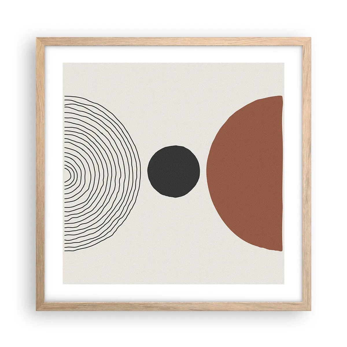 Affisch i ram av ljusek - I fokus - 50x50 cm