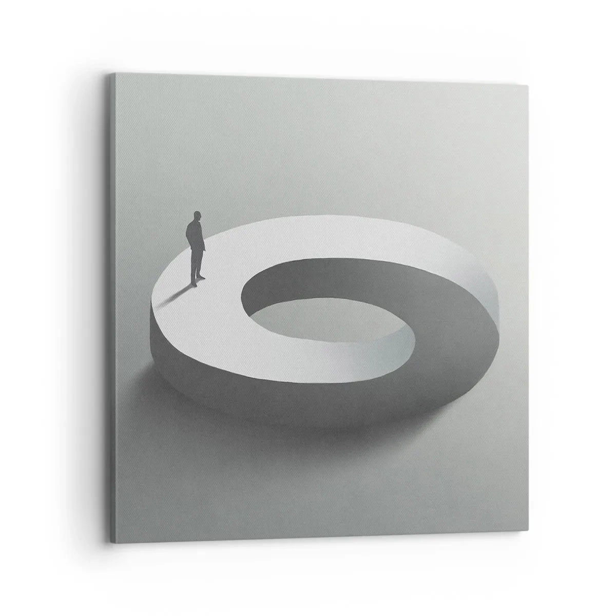 Canvastavla - Bild på duk - Och försök att vara klok - 70x70 cm