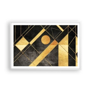 Affisch i vit ram - Öknens sol - 91x61 cm