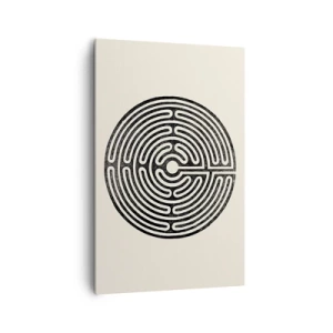 Canvastavla - Bild på duk - Mystisk ordning - 80x120 cm
