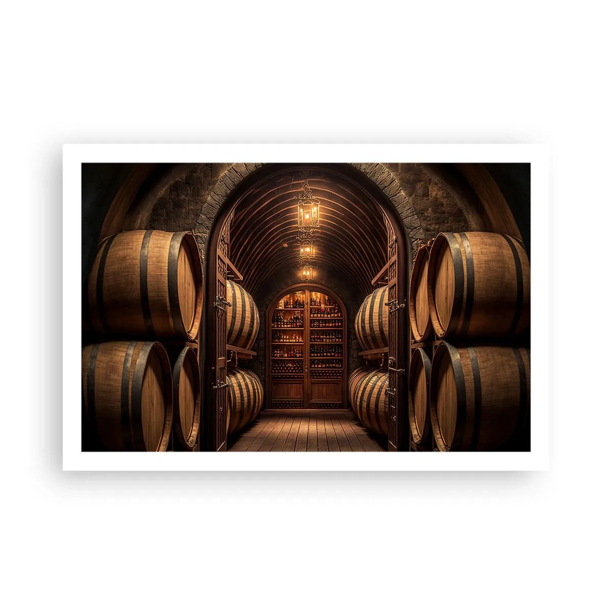 Affisch - Stämningsfull källare - 91x61 cm