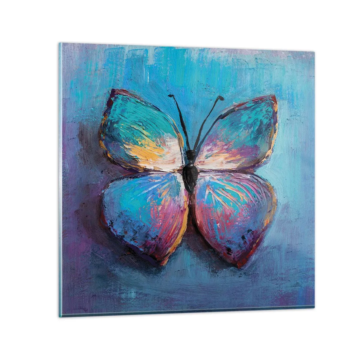 Glastavla - Bild på glas - I full charm - 70x70 cm