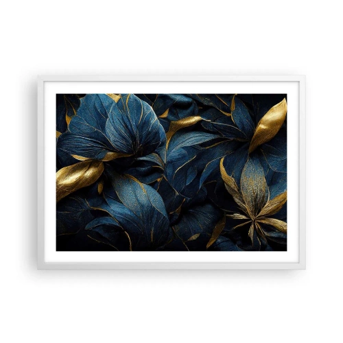 Affisch i vit ram - Fodrad med guld - 70x50 cm