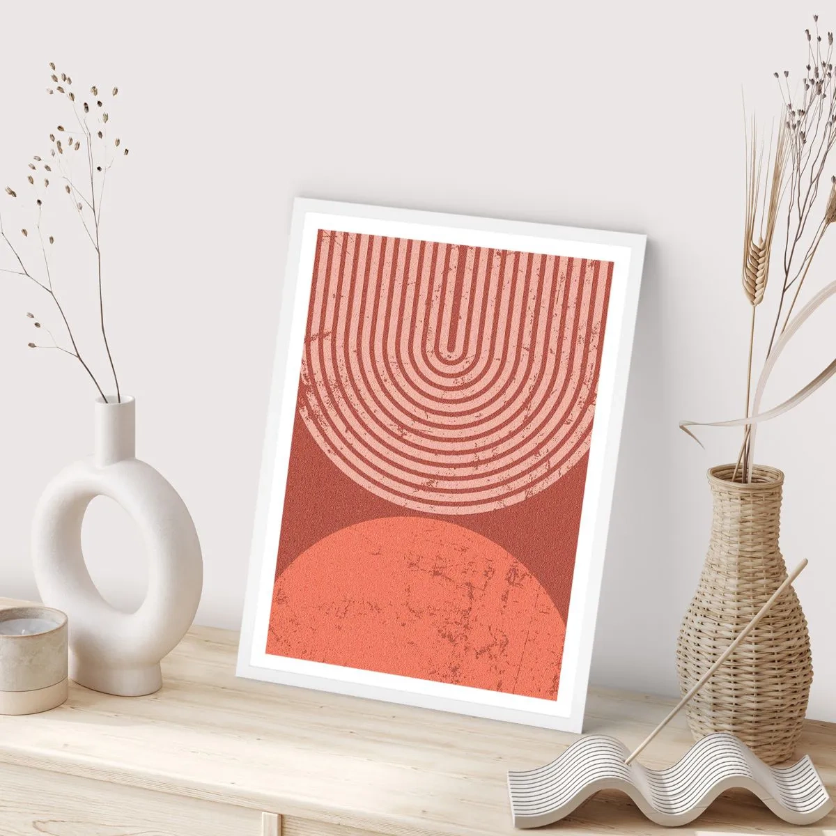 Affisch i vit ram - Nära relation - 40x50 cm