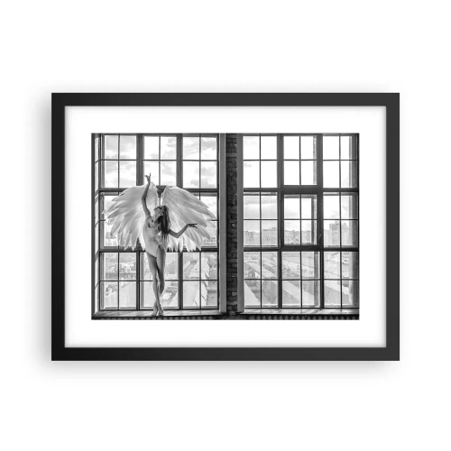 Affisch i svart ram - Änglarnas stad? - 40x30 cm