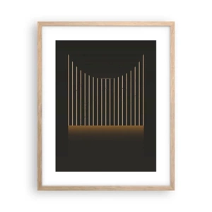 Affisch i ram av ljusek - Utforska mörkret - 40x50 cm