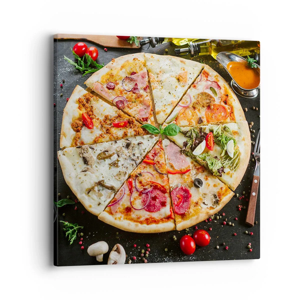 Canvastavla - Bild på duk - Smakurval - 40x40 cm