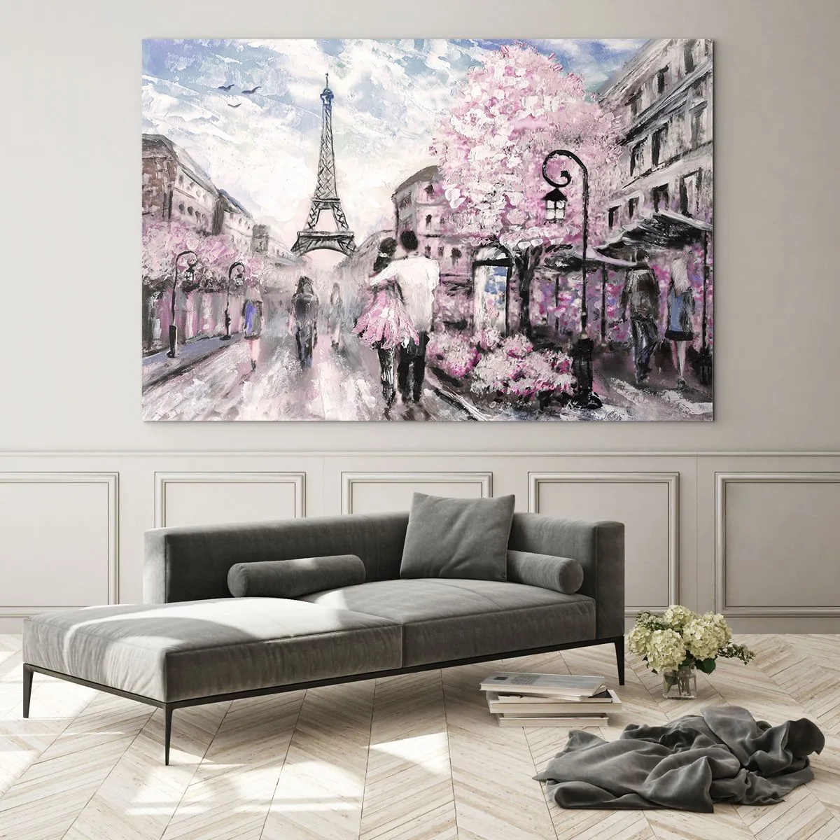 Glastavla - Bild på glas - Bli kär bara i... - 100x70 cm