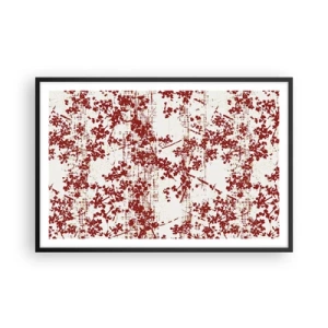 Affisch i svart ram - Som en gammal percale - 91x61 cm