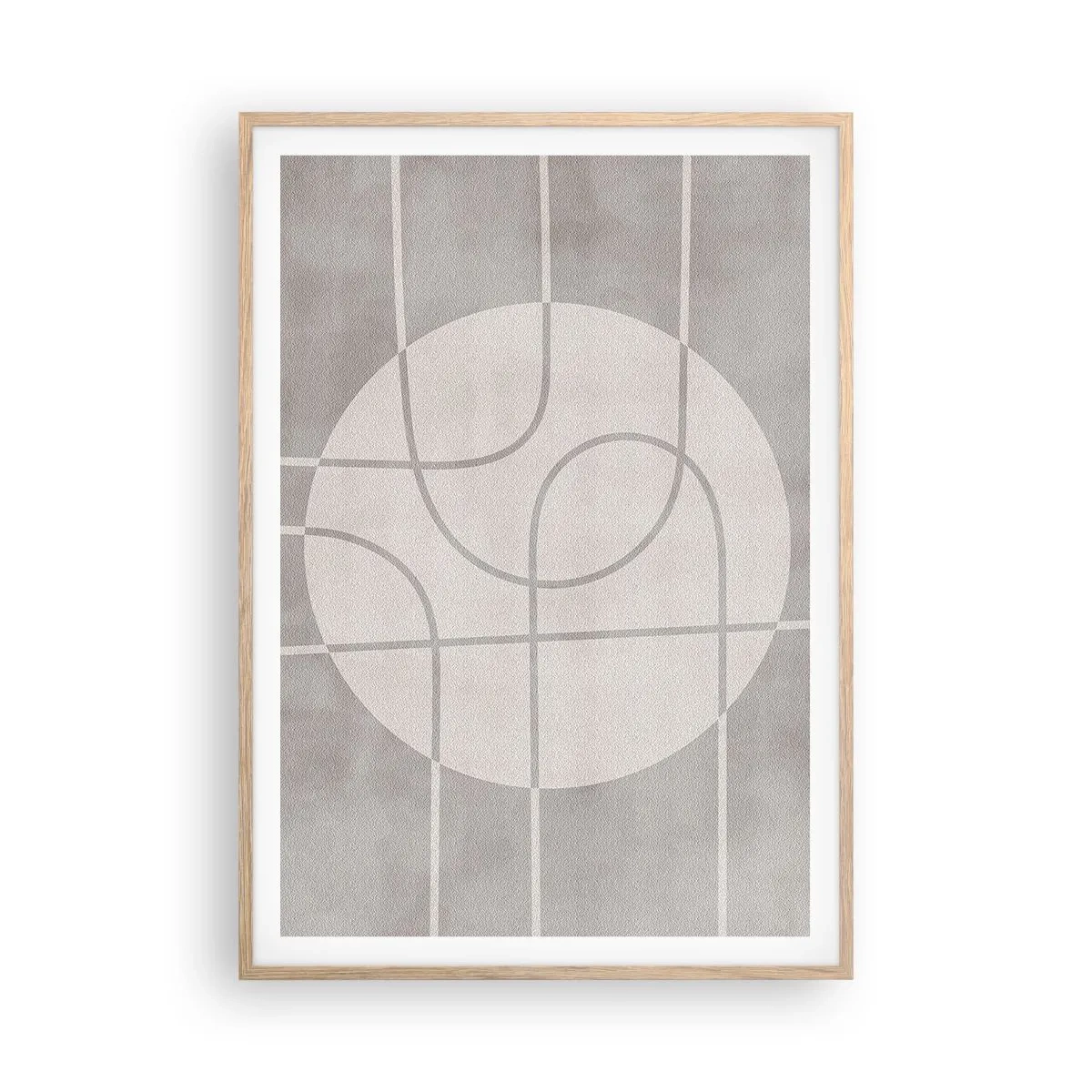 Affisch i ram av ljusek - Cirkulärt och rakt fram - 70x100 cm