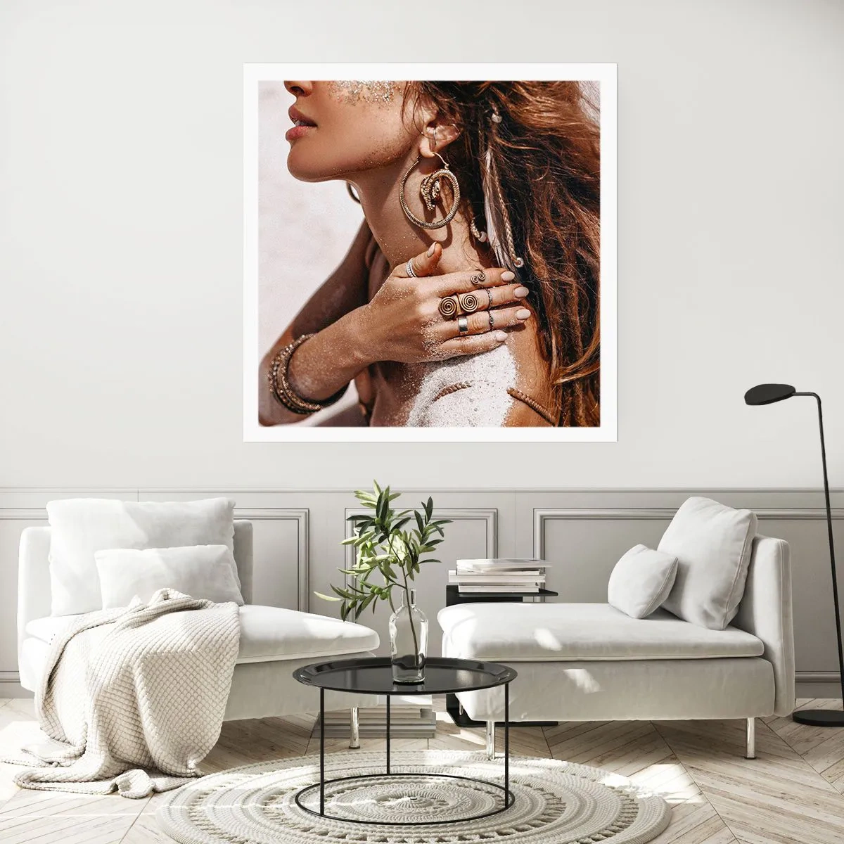 Affisch - Vilda strandens drottning - 50x50 cm