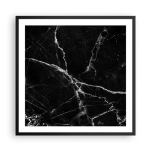 Affisch i svart ram - Stenens hemliga liv - 60x60 cm