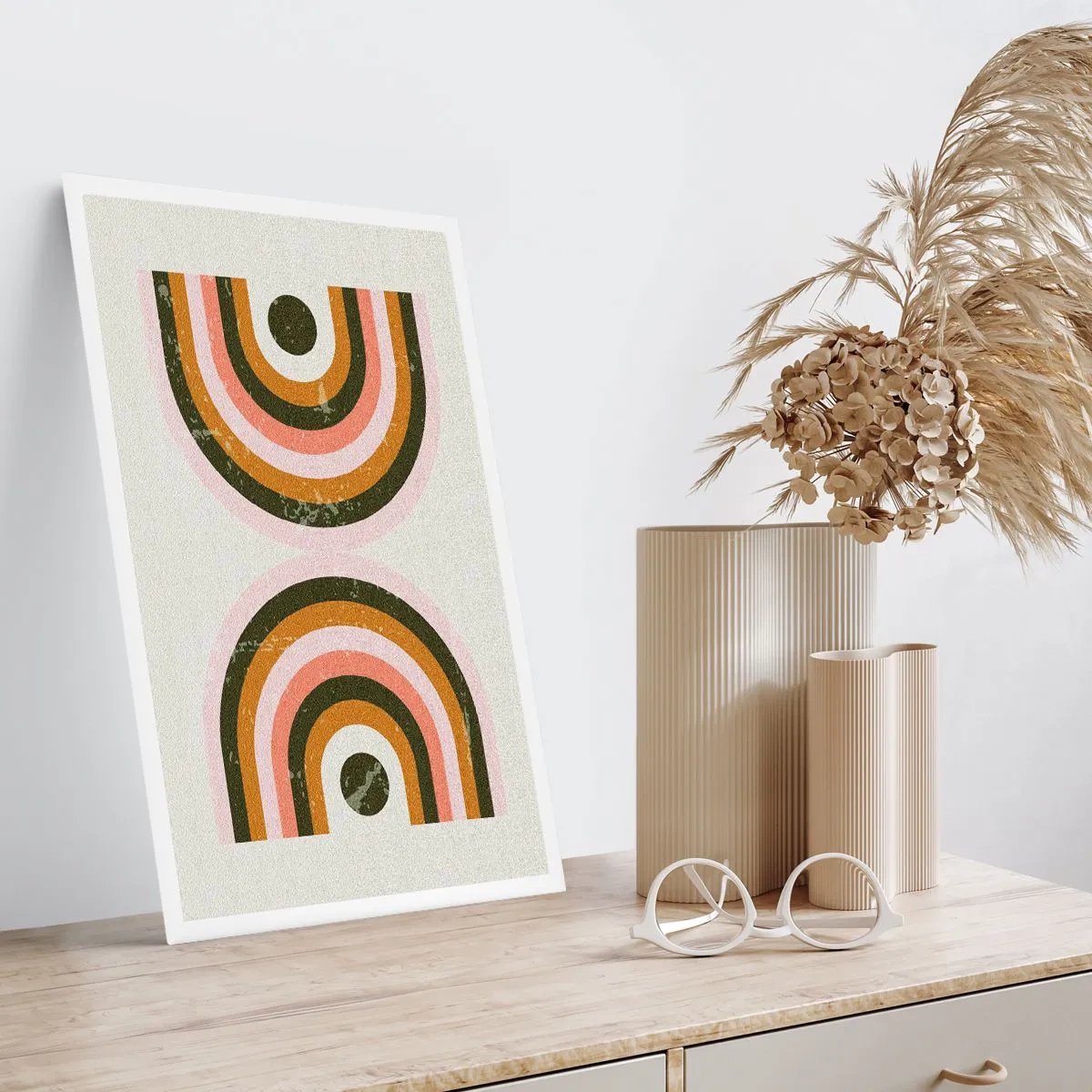 Affisch - Tvillingabstraktion - 50x70 cm