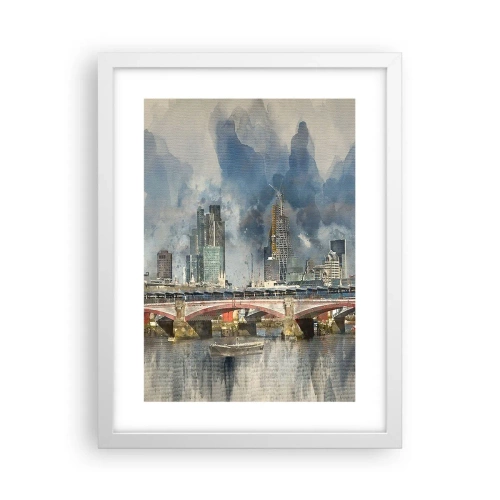 Affisch i vit ram - London i hela sin prakt - 30x40 cm