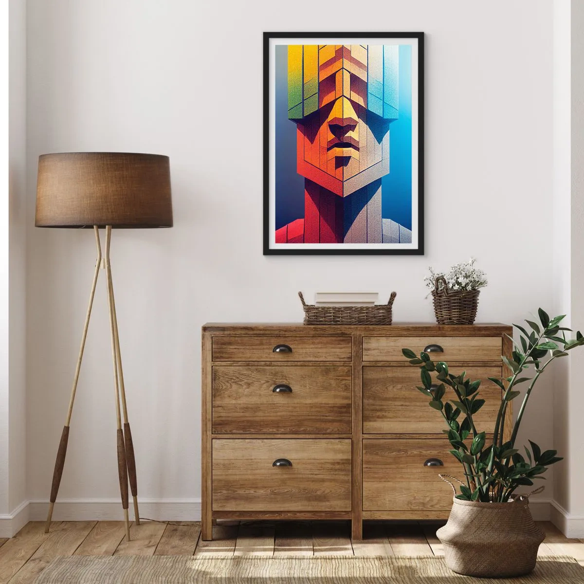 Affisch i svart ram - En man med principer - 30x40 cm