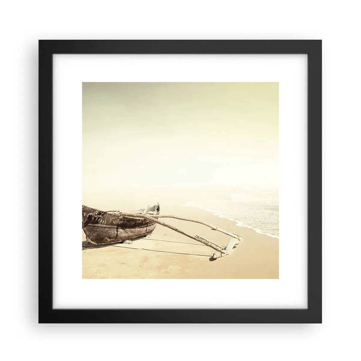 Affisch i svart ram - Minne från sydliga hav - 30x30 cm