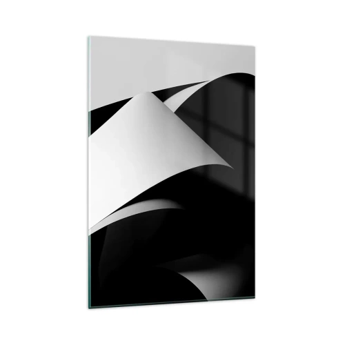 Glastavla - Bild på glas - Ljusplan från skuggornas djup - 80x120 cm