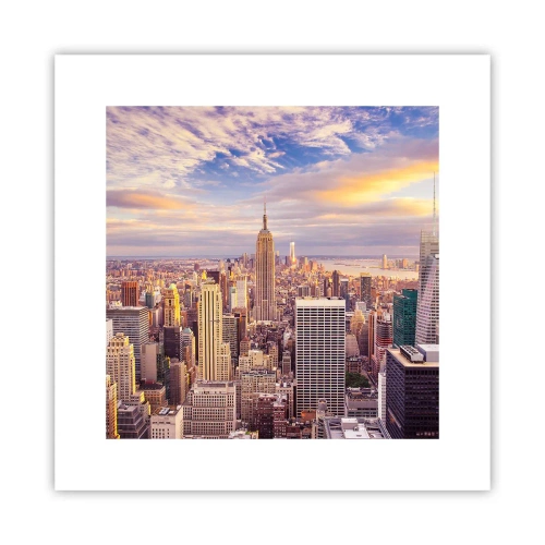 Affisch - Nå ut till molnen - 30x30 cm