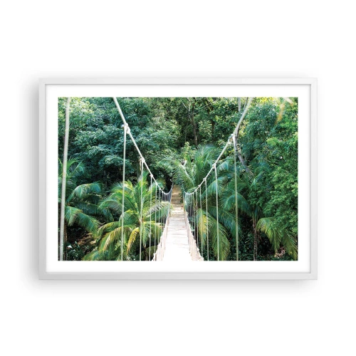 Affisch i vit ram - Welcome to the jungle! - 70x50 cm