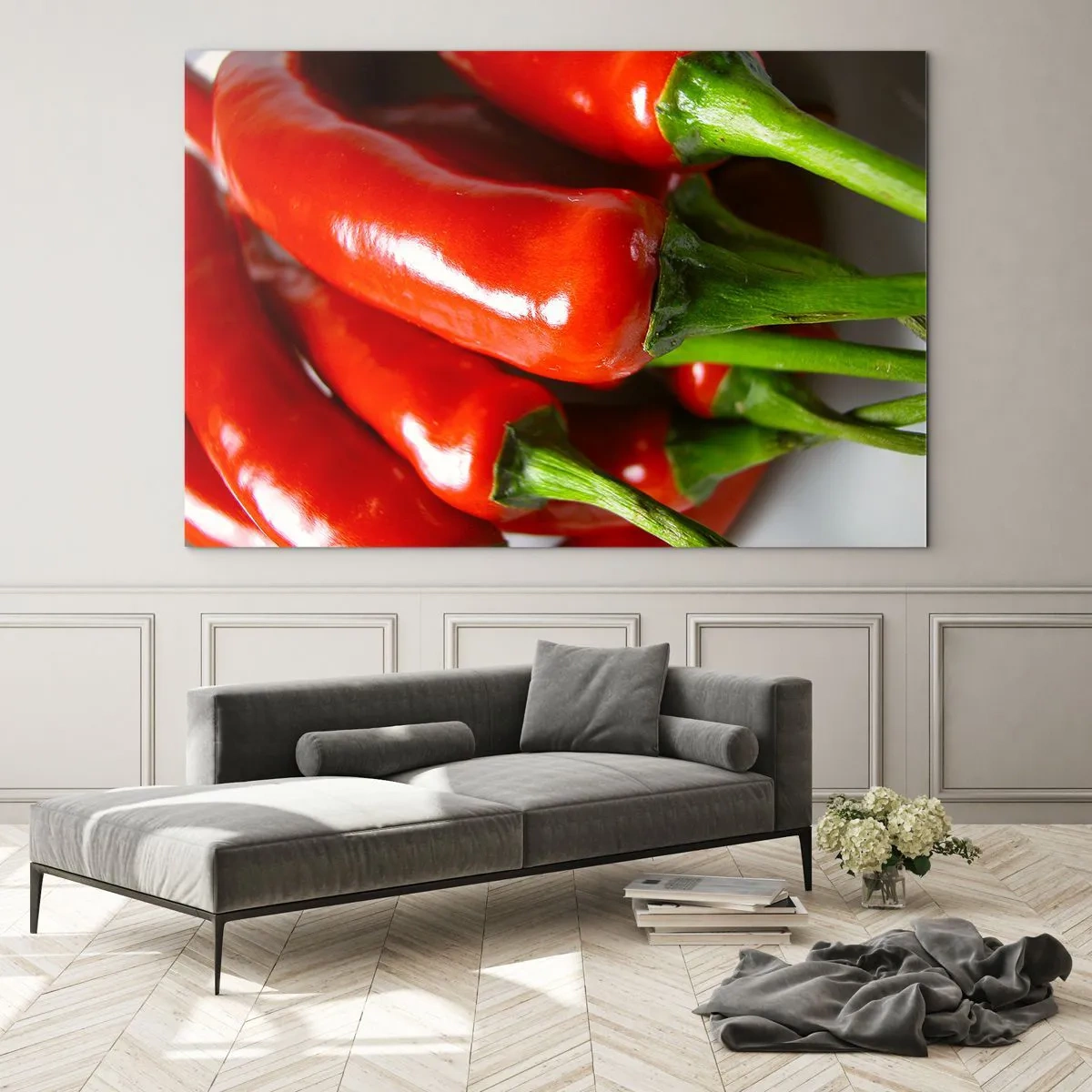 Glastavla - Bild på glas - Saftiga, glänsande, släta - 120x80 cm