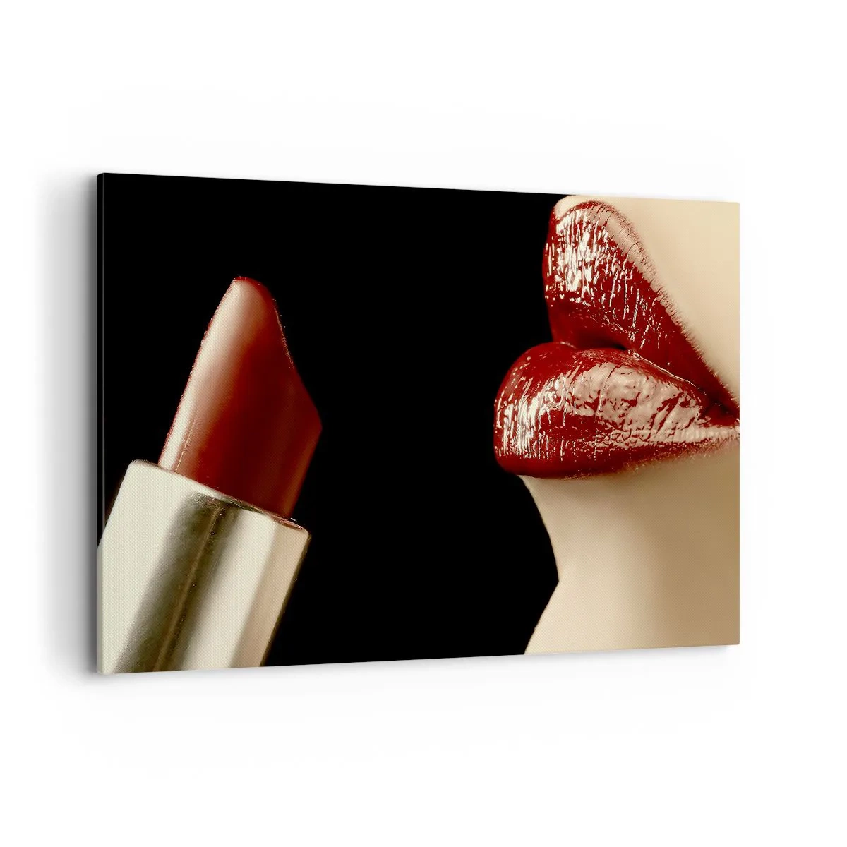 Canvastavla - Bild på duk - Karminets sensualitet och glans - 120x80 cm