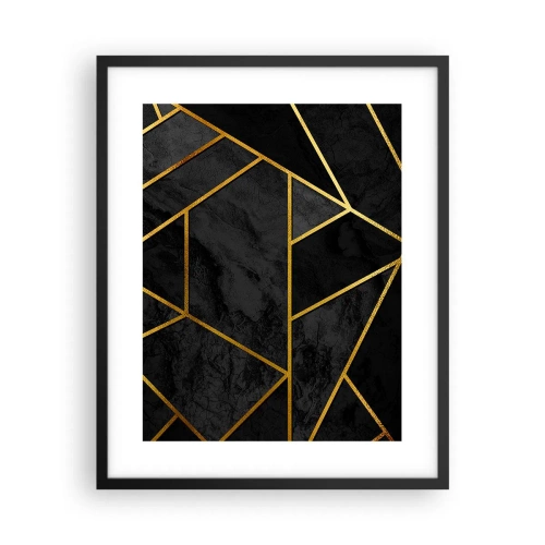 Affisch i svart ram - Mörker och sken - 40x50 cm