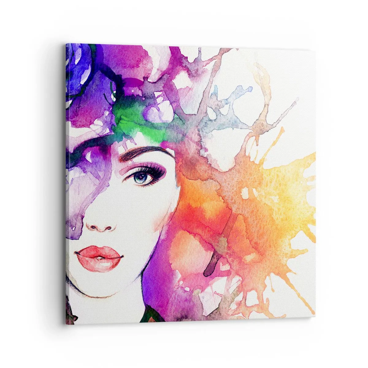 Canvastavla - Bild på duk - Med huvudet i himlen - 70x70 cm
