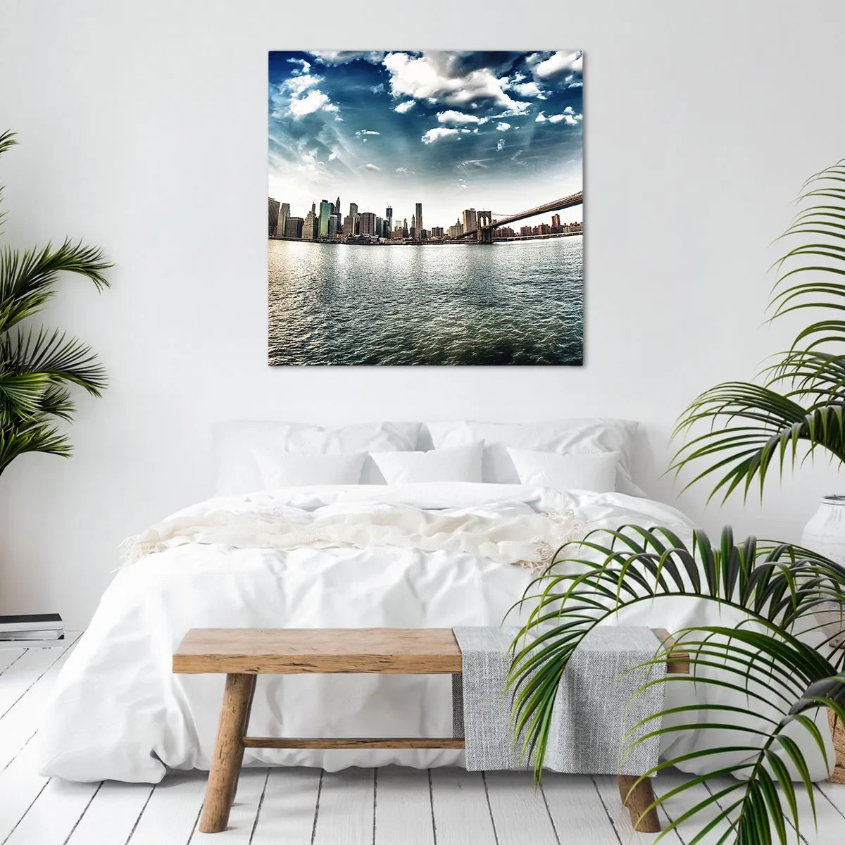 Canvastavla - Bild på duk - Glasö - 60x60 cm