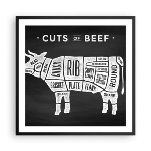 Affisch i svart ram - Styckarens ABC - 60x60 cm