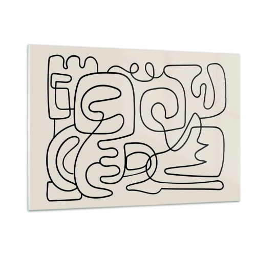 Glastavla - Bild på glas - Följ spåret - 120x80 cm