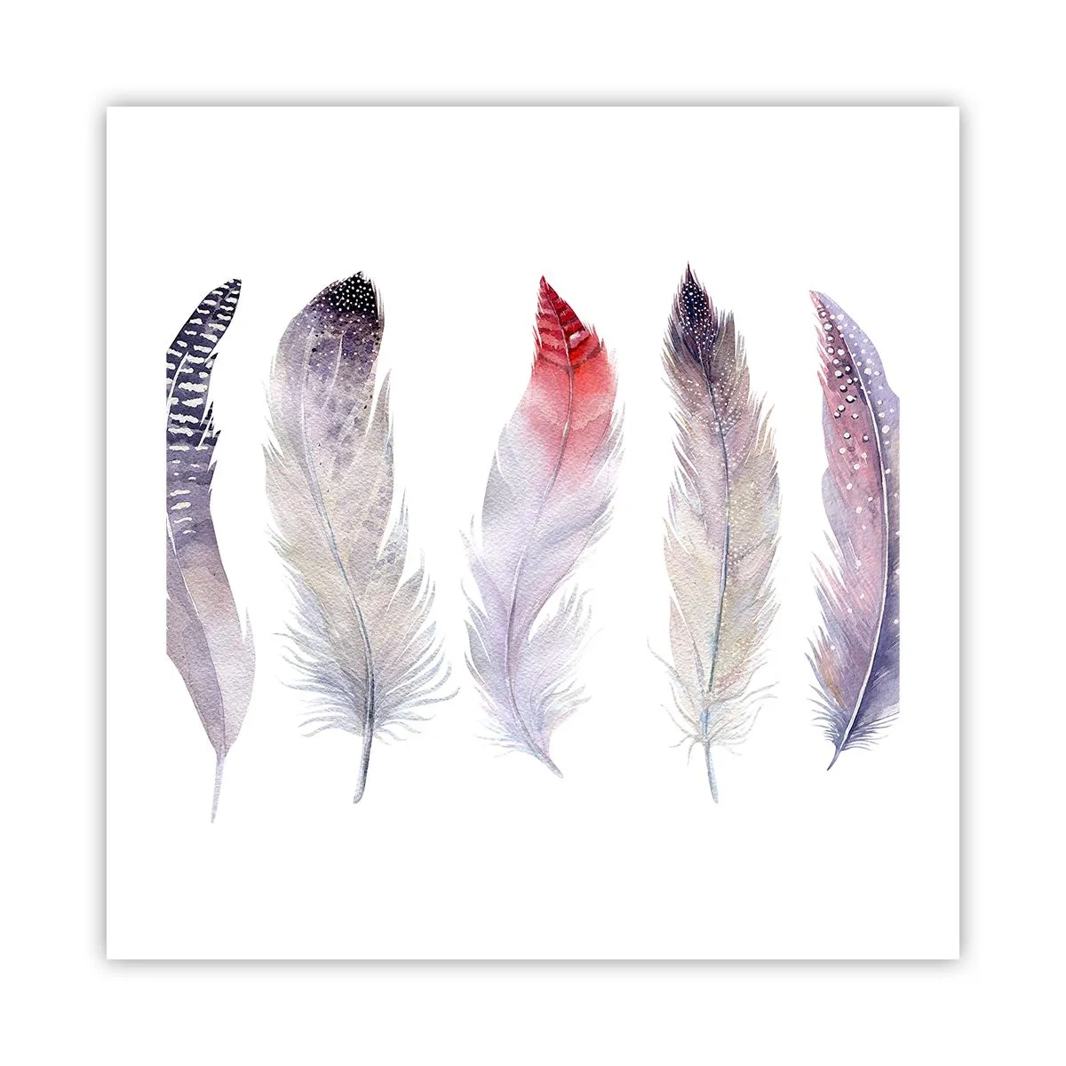 Affisch - Fin som färgrik dimma - 50x50 cm