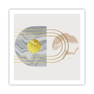 Affisch - Ljushet och sken - 60x60 cm