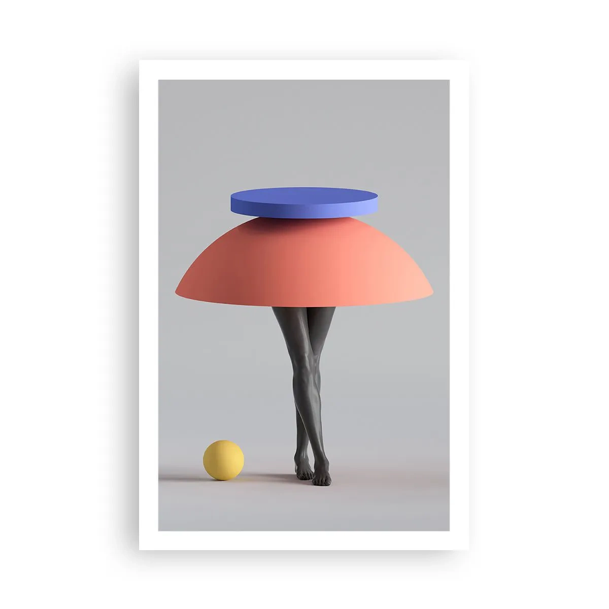 Affisch - Surrealistisk komposition - 61x91 cm