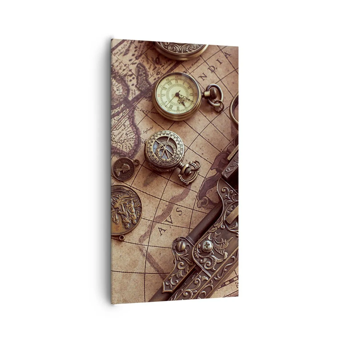 Canvastavla - Bild på duk - Äventyret kallar - 65x120 cm