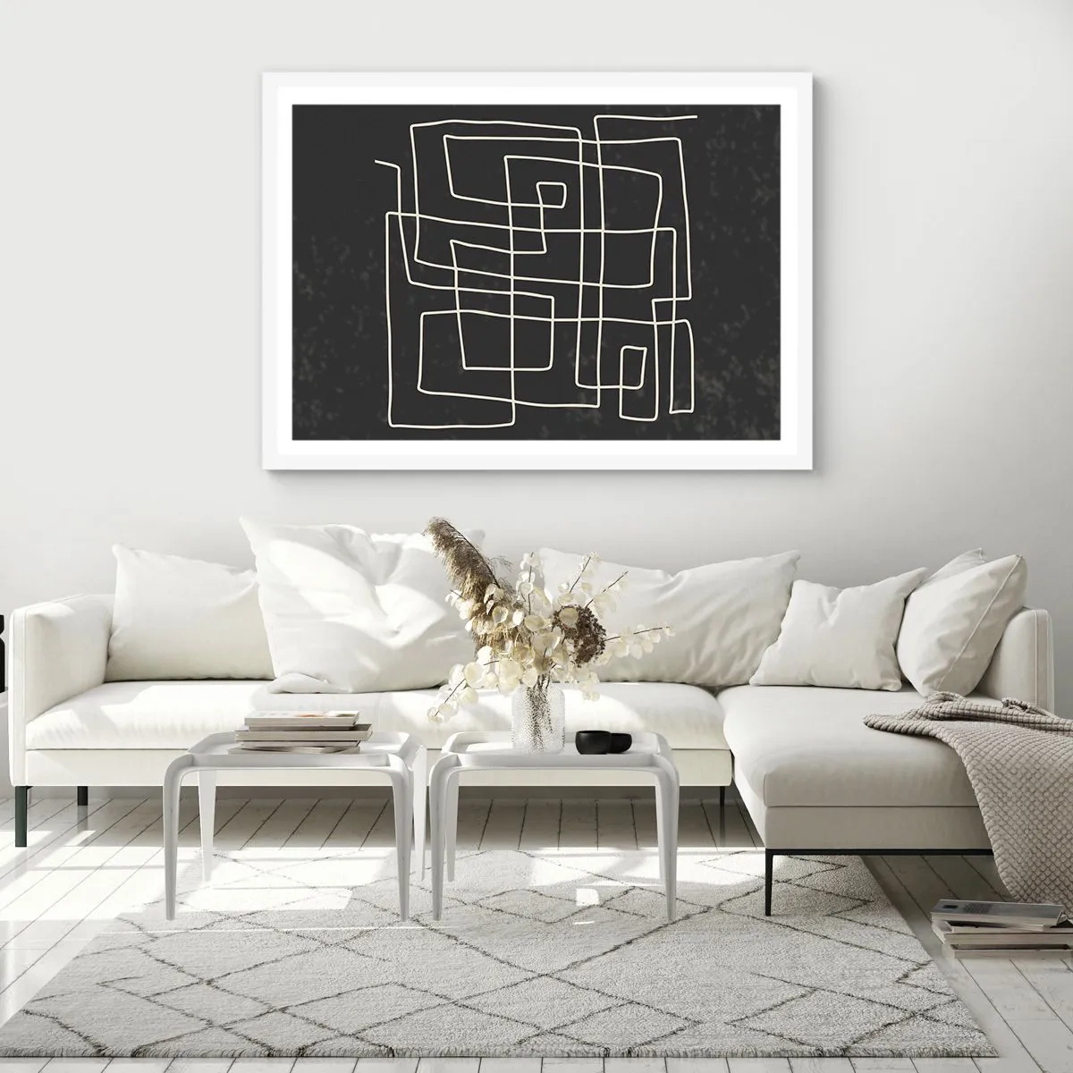 Affisch i vit ram - Inte så enkelt - 40x30 cm