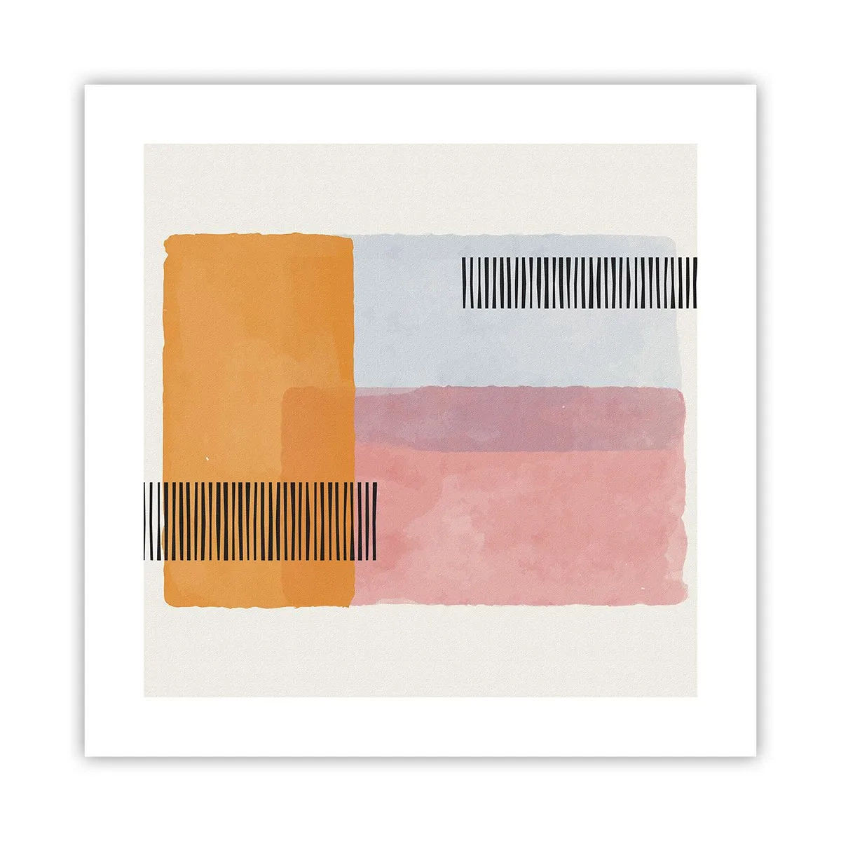 Affisch - Från hörna till hörna - 40x40 cm