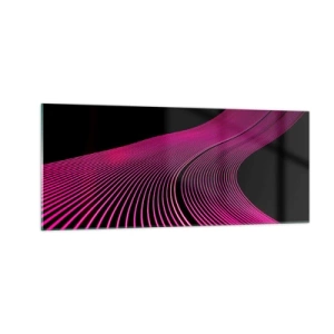 Glastavla - Bild på glas - Ljusets allé - 100x40 cm