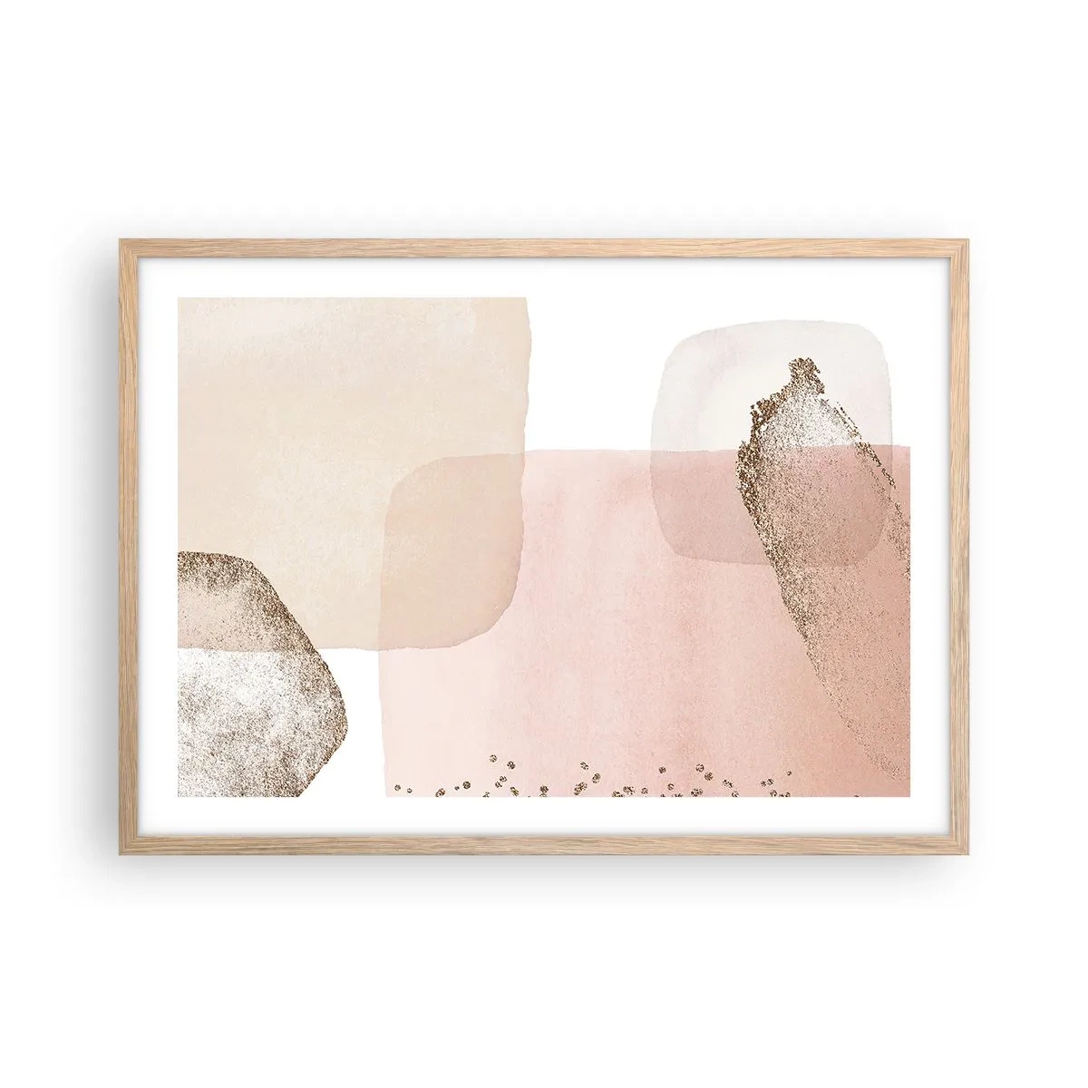 Affisch i ram av ljusek - Titta genom färgen - 70x50 cm