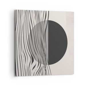 Canvastavla - Bild på duk - Halvdan komposition - 50x50 cm