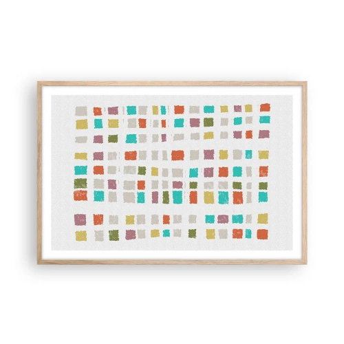 Affisch i ram av ljusek - Ett okänt spel - 91x61 cm