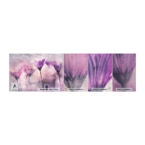 Provbit av fototapet Premium Canvas - Blommornas sömn - Blommor, Bit, Trädgård - 100x30 cm