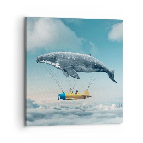 Canvastavla - Bild på duk - Varför inte? - 70x70 cm